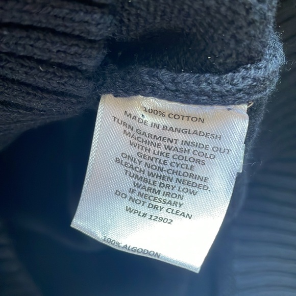 NWT Men’s XL Haggar Long Sleeve Navy Blue Sweater - Picture 5 of 6